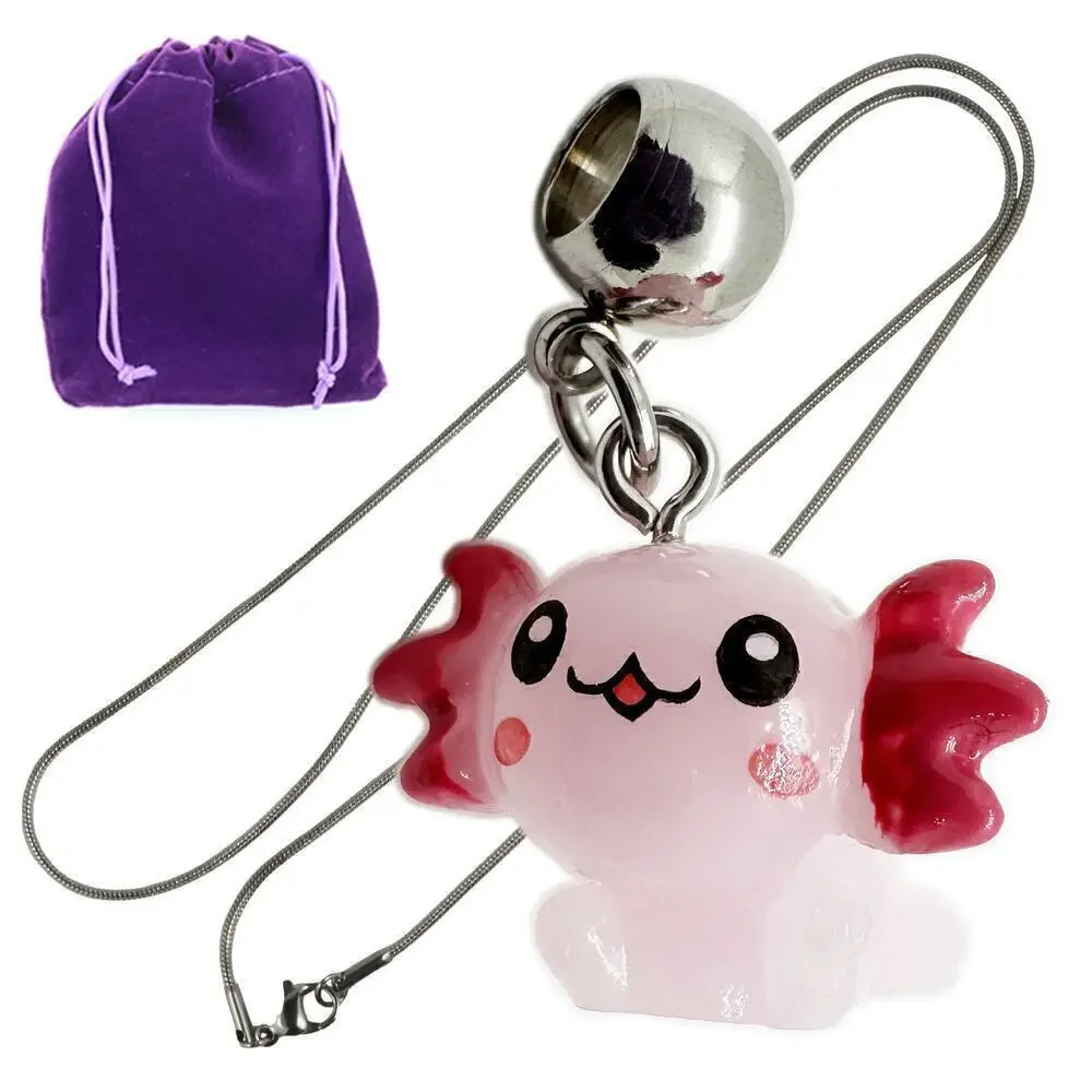 Axolotl Marine Creature Necklace Pendant Jewelry